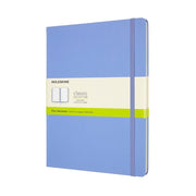 Moleskine Blank Notebook XL Hard Cover Hydrangea Blue: Journal, Acid-Free Paper, Elastic Closure, 192 Pages