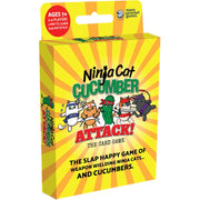 Ninja Cat Cucumber Attack! Game: Classic Social & Problem Solving Board for 2-4 Players, Includes Cards, 30 Min Play