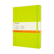 Moleskine Lined Hardcover Notebook XL 7.5"x9.5" Lemon Green