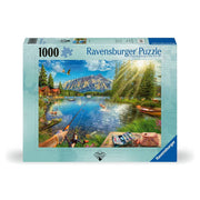 Ravensburger Life at the Lake Jigsaw Puzzle - 1000pc: Creative Thinking, Nature Theme, Paperboard Construction