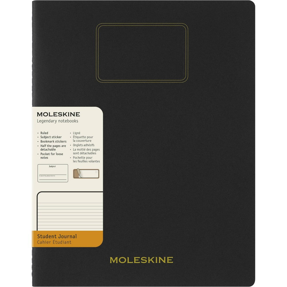 Moleskine Student Cahier Ruled Journal XXL 8.5"x11" Black