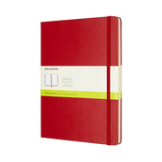 Moleskine Plain Hardcover Notebook XL 7.5"x9.5" Scarlet Red
