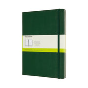 Moleskine Plain Hardcover Notebook XL 7.5"x9.5" Myrtle Green