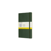 Moleskine Notebook, Large, Squared, Myrtle Green, Soft Cover (5 X 8.25) - (Hardcover)