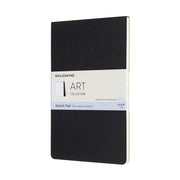 Moleskine Cahier Sketch Pad Large: Black Soft Cover, Lay-Flat Binding, Acid-Free Paper, 48 Pages, 5.125 x 8.25 Inches
