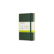 Moleskine Notebook, Pocket, Plain, Myrtle Green, Hard Cover (3.5 X 5.5) - (Hardcover)