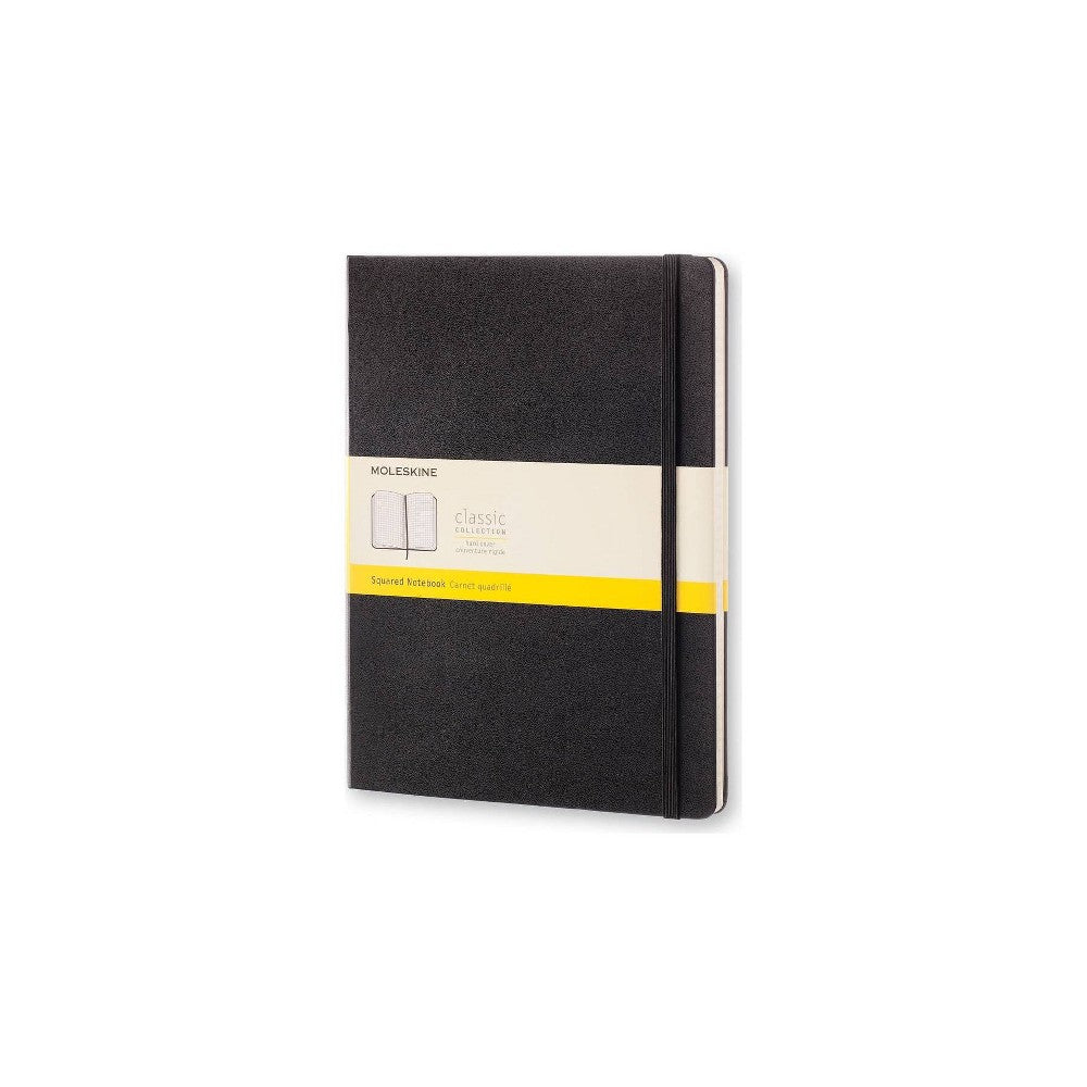 Moleskine Grid Hardcover Notebook XL 7.5"x9.5" Black