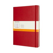 Moleskine Lined Hardcover Notebook XL 7.5"x9.5" Scarlet Red