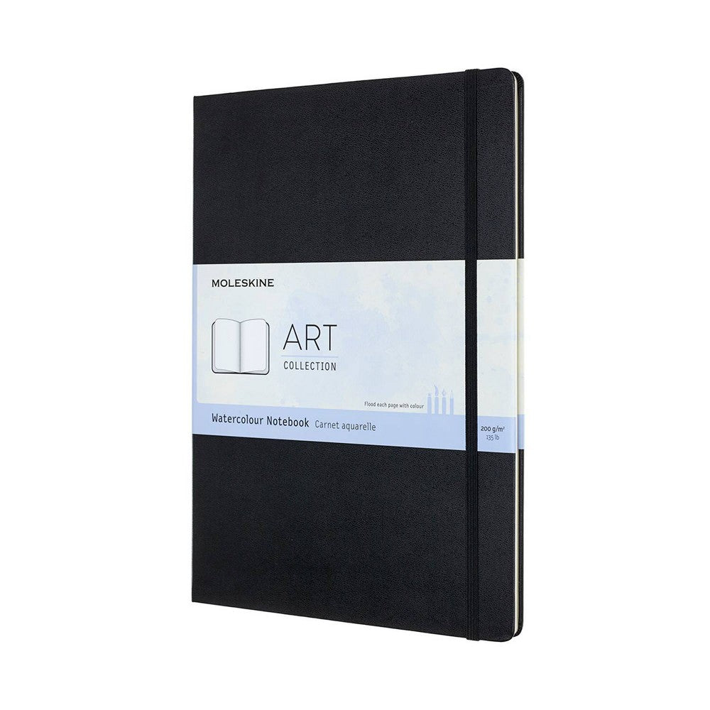 Moleskine Art Watercolor Hardcover Notebook A4 8.25"x11.75" Black