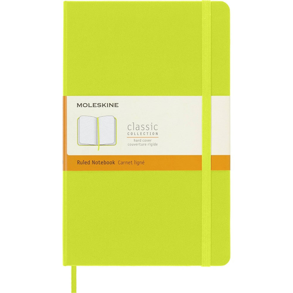 Moleskine Notebook Long Ruled Hard Cover Lemon Green