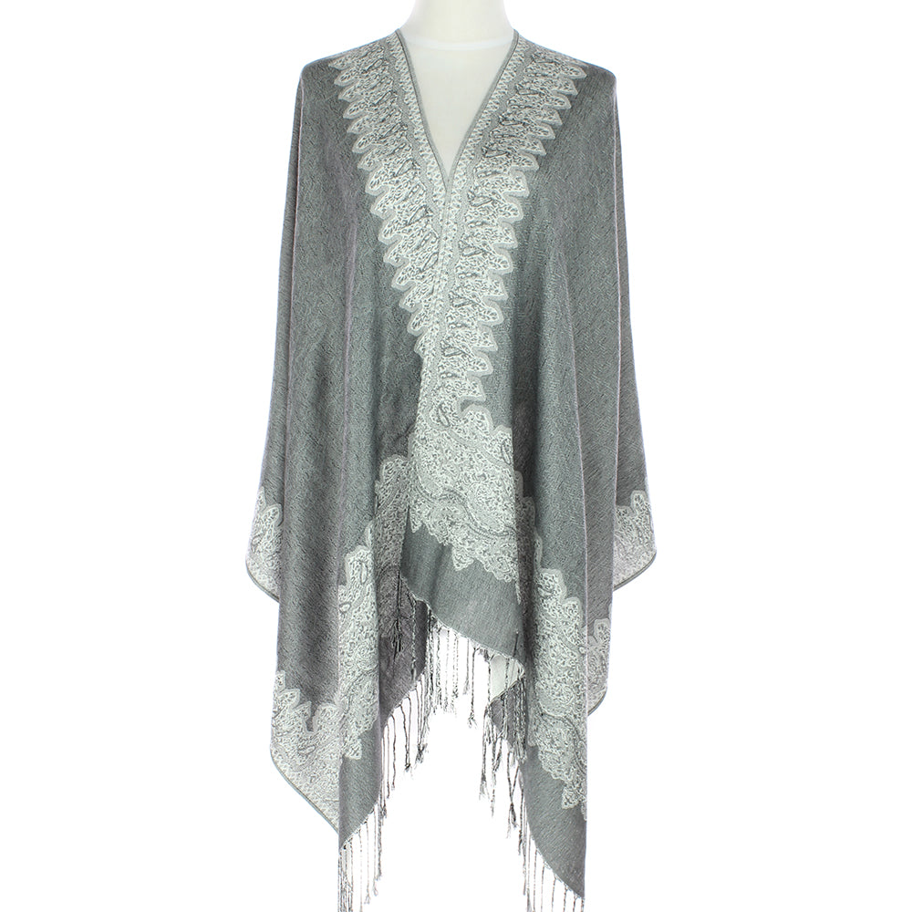 Grey/White Constantinople Pashmina