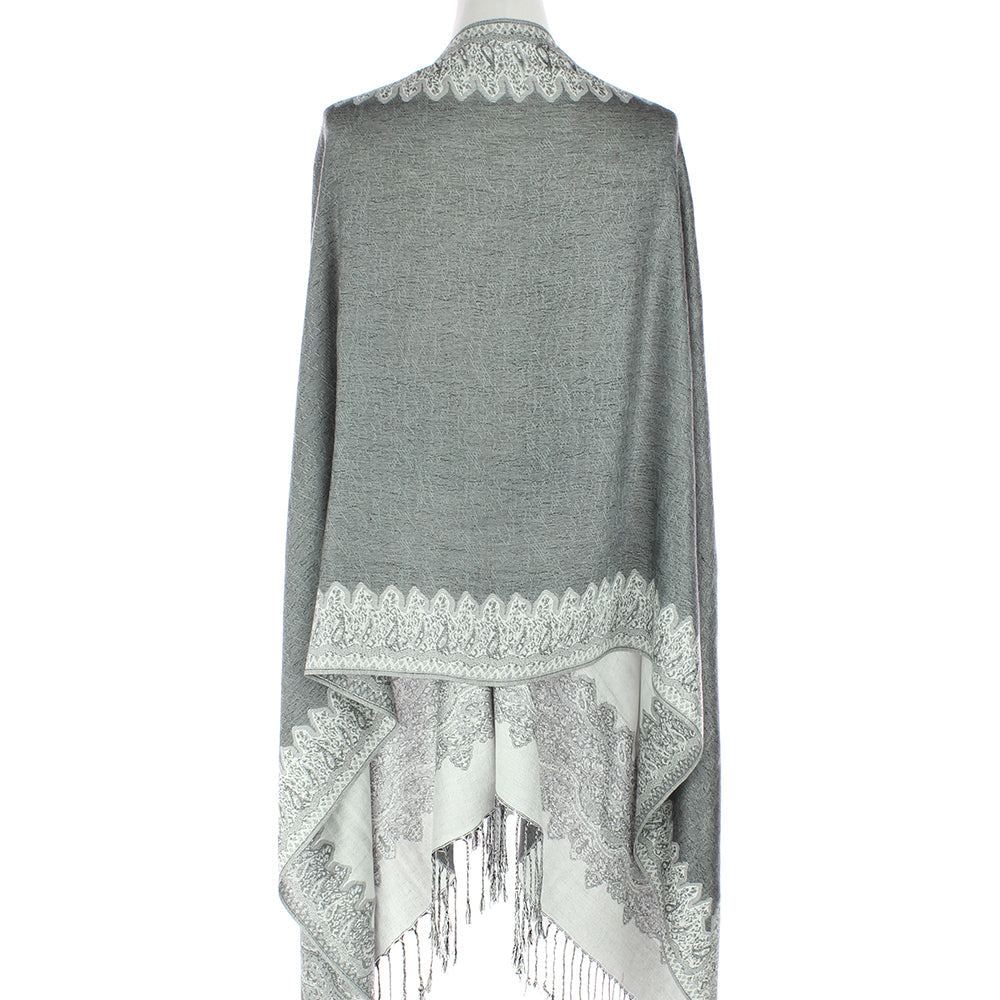 Grey/White Constantinople Pashmina