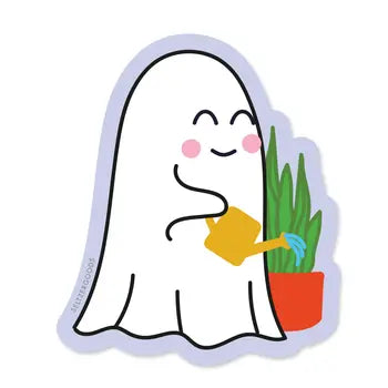 Ghost & Plants Sticker