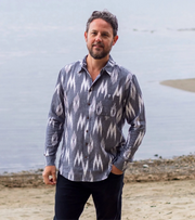 One World Brothers Glacier Mountain Ikat Shirt by Harbour Thread