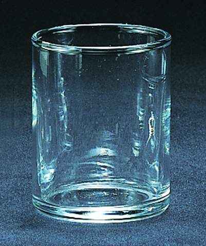 Candle Holder Glass Clear 2x2.75in by Homeportonline