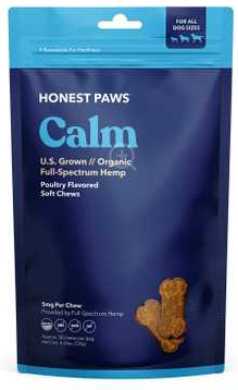Honest Paws CBD Calm Soft Chews 4.23oz 30ct.
