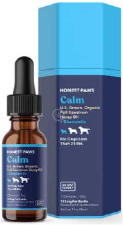 Honest Paws CBD Tincture Calm Blend 125mg Dropper