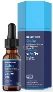 Honest Paws CBD Tincture Calm Blend 250mg Dropper