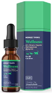 Honest Paws CBD Tincture Wellness Blend for Cats 125mg Dropper