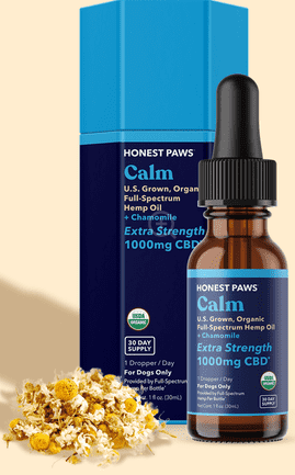 Honest Paws CBD Tincture Calm Blend 1000mg Dropper