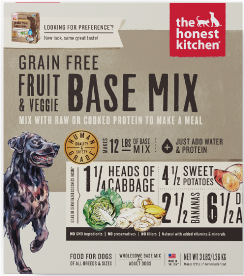 Honest Kitchen Preference Fruit & Veggie Base Dog Food 3lb
