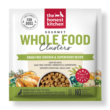 Honest Kitchen Grain Free Chicken Clusters Dog Food Sample