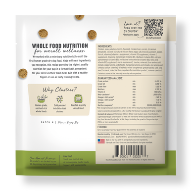 Honest Kitchen Grain Free Chicken Clusters Dog Food Sample