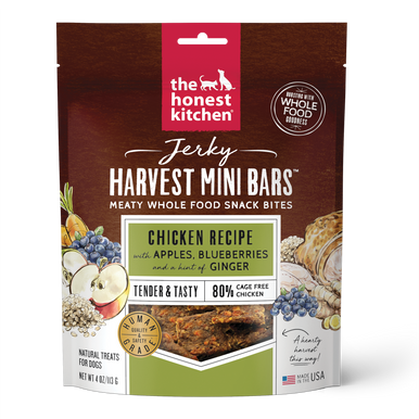 Honest Kitchen Harvest Bars Chicken Dog Treat 4oz