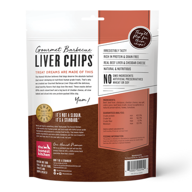 Honest Kitchen Gourmet Liver Chips Beef Dog Treat 4oz