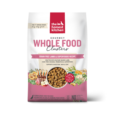 Honest Kitchen Whole Food Clusters Grain Free Lamb Dog Food 18LB