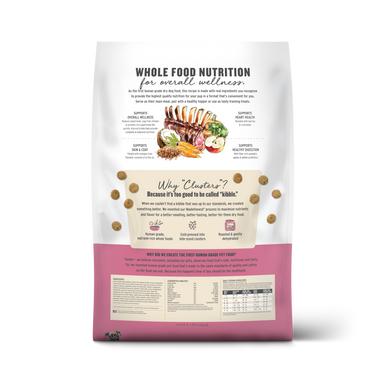 Honest Kitchen Whole Food Clusters Grain Free Lamb Dog Food 18LB