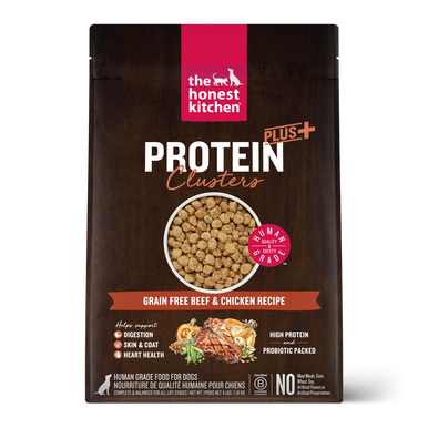 Honest Kitchen Protein Plus+ Clusters Grain Free Beef Chicken Dog Food 4lb