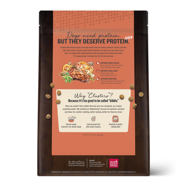 Honest Kitchen Protein Plus+ Clusters Grain Free Beef Chicken Dog Food 4lb