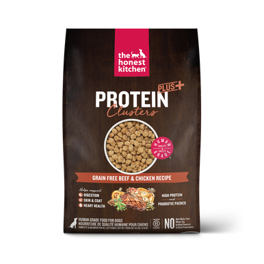Honest Kitchen Protein Plus+ Clusters Grain Free Beef Chicken Dog Food 18lb