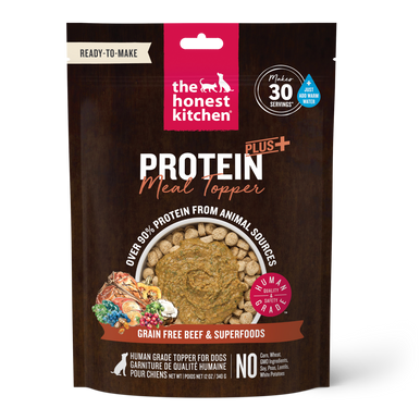Honest Kitchen Protein+ Grain Free Beef w/Superfoods Dog Food Topper 12oz