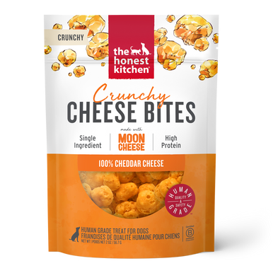 Honest Kitchen Crunchy Cheese Bites w/Moon Cheese 100% Cheddar Cheese 2oz