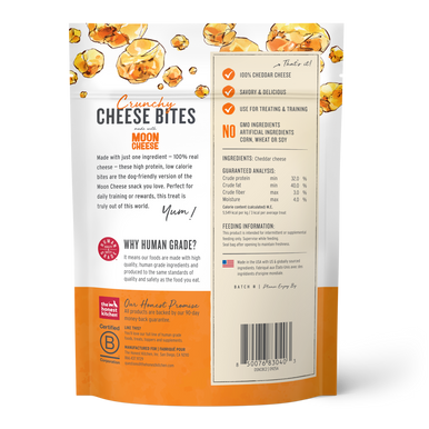 Honest Kitchen Crunchy Cheese Bites w/Moon Cheese 100% Cheddar Cheese 2oz