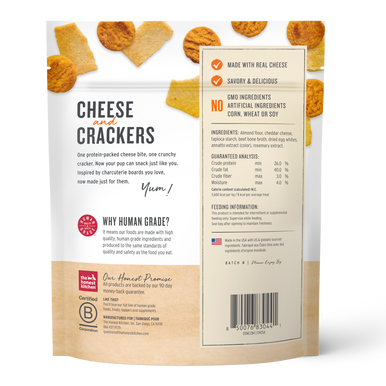 Honest Kitchen Cheese and Crackers w/ Cheddar Cheese & Beef Broth 3.5oz