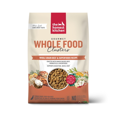 Honest Kitchen Whole Food Clusters Whole Grain Beef & Oat Dog Food 10lb