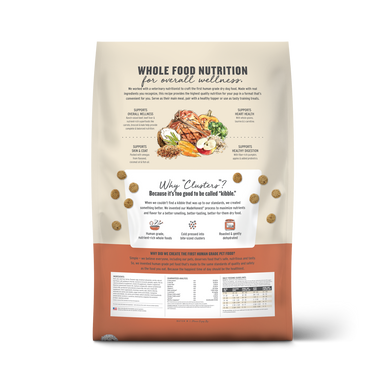 Honest Kitchen Whole Food Clusters Whole Grain Beef & Oat Dog Food 10lb