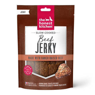 The Honest Kitchen Slow Cooked Beef Jerky made with Ranch Raised Beef 5.6oz Pouc