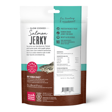 The Honest Kitchen Slow Cooked Salmon Jerky made with Wild Caught Salmon 5.4 oz