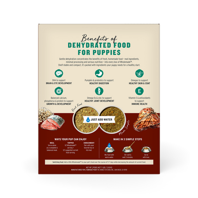 Wholemade Dehydrated Whole Grain Beef & Salmon Recipe Puppy Dog Food 7lb Box