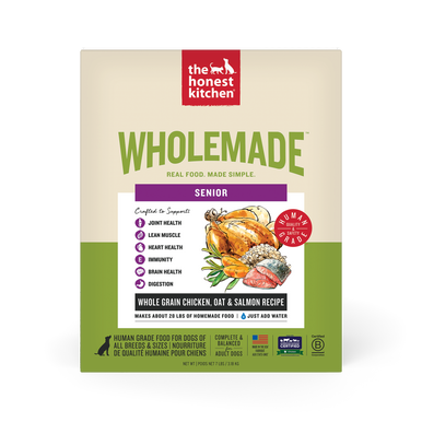 Wholemade Dehydrated Whole Grain Chicken, Oat & Salmon Recp Senior Dog Food 7lb