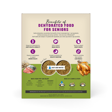 Wholemade Dehydrated Whole Grain Chicken, Oat & Salmon Recp Senior Dog Food 7lb