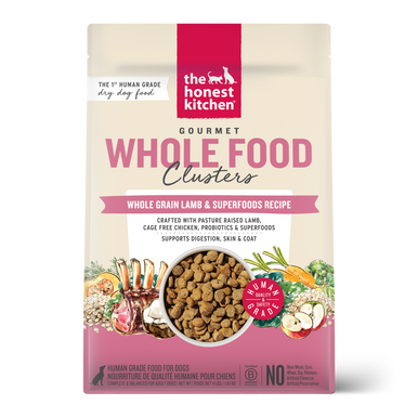Honest Kitchen Whole Food Clusters Whole Grain Lamb Dog Food 4LB