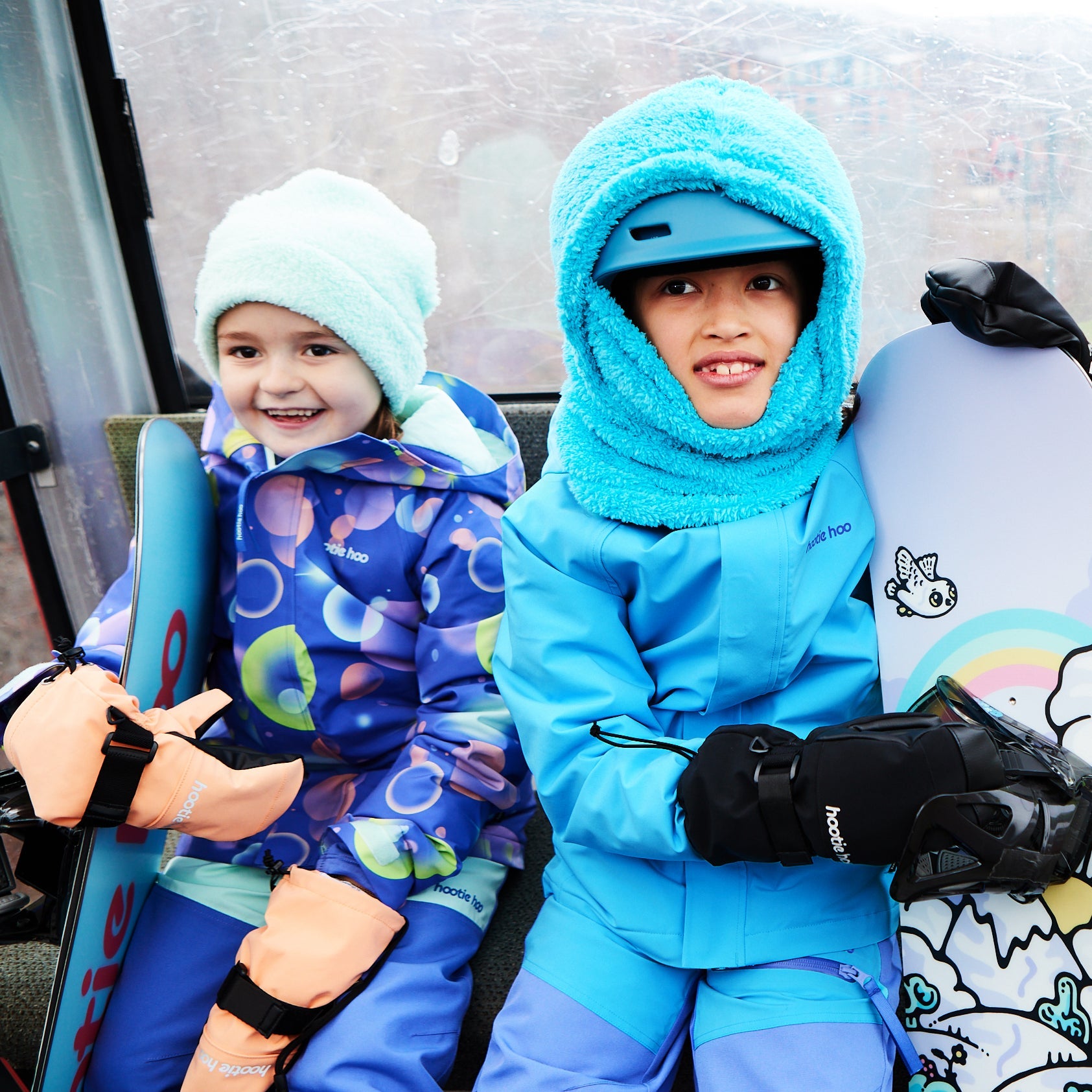 Kids Hayden Insulated Jacket - Cyan by Hootie Hoo