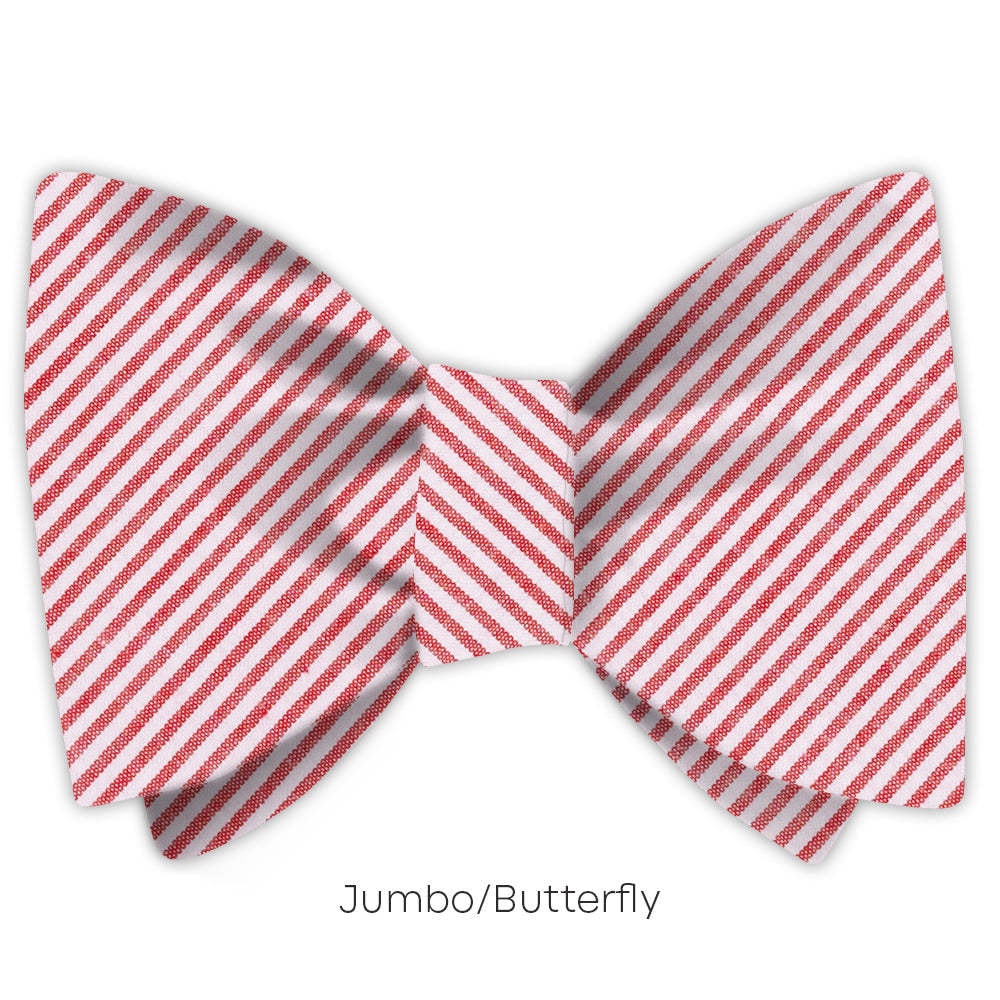 Red Seersucker - bow ties