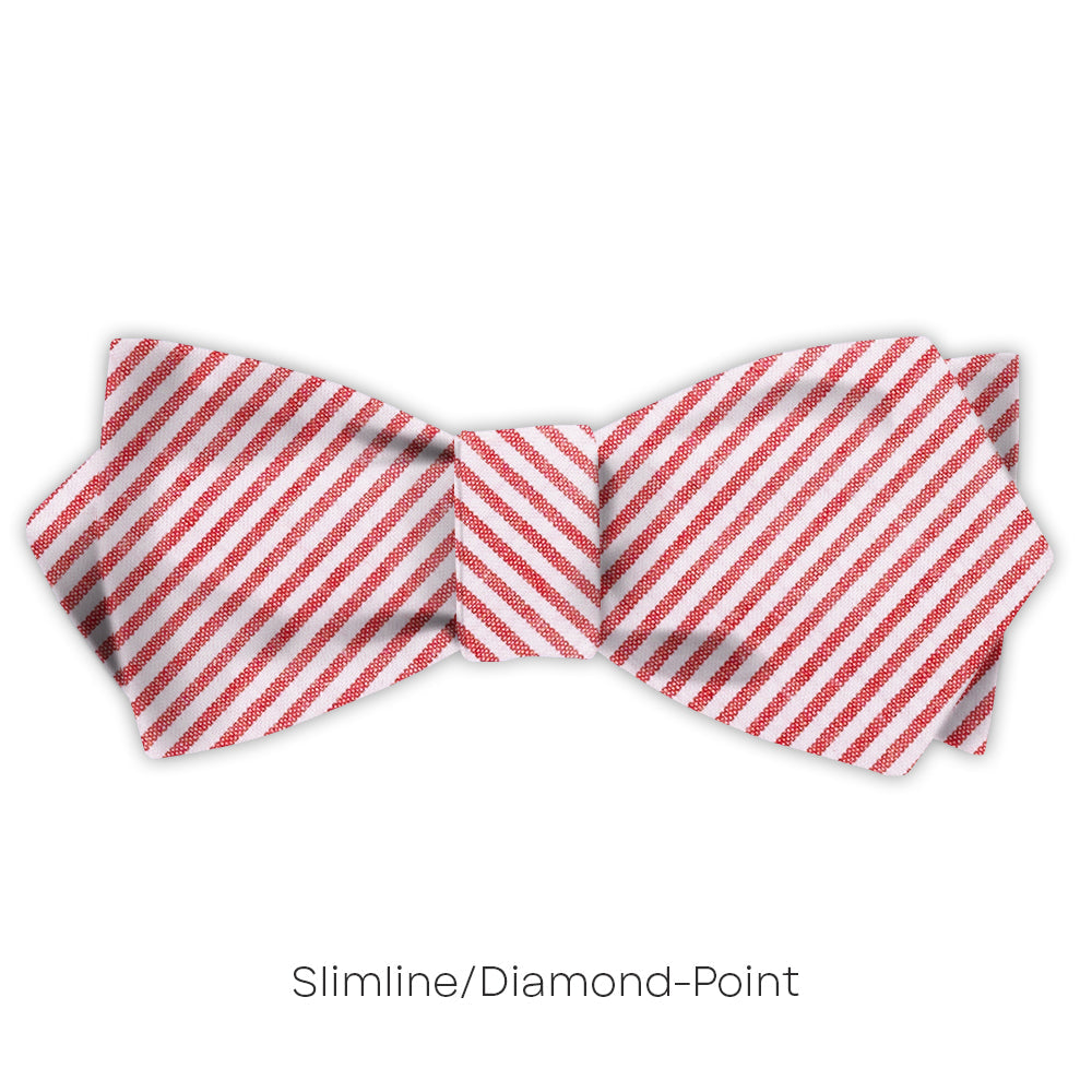 Red Seersucker - bow ties