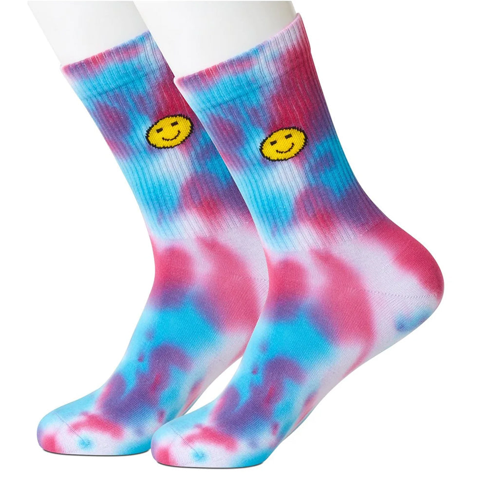 Happy Face Blue Women's Socks